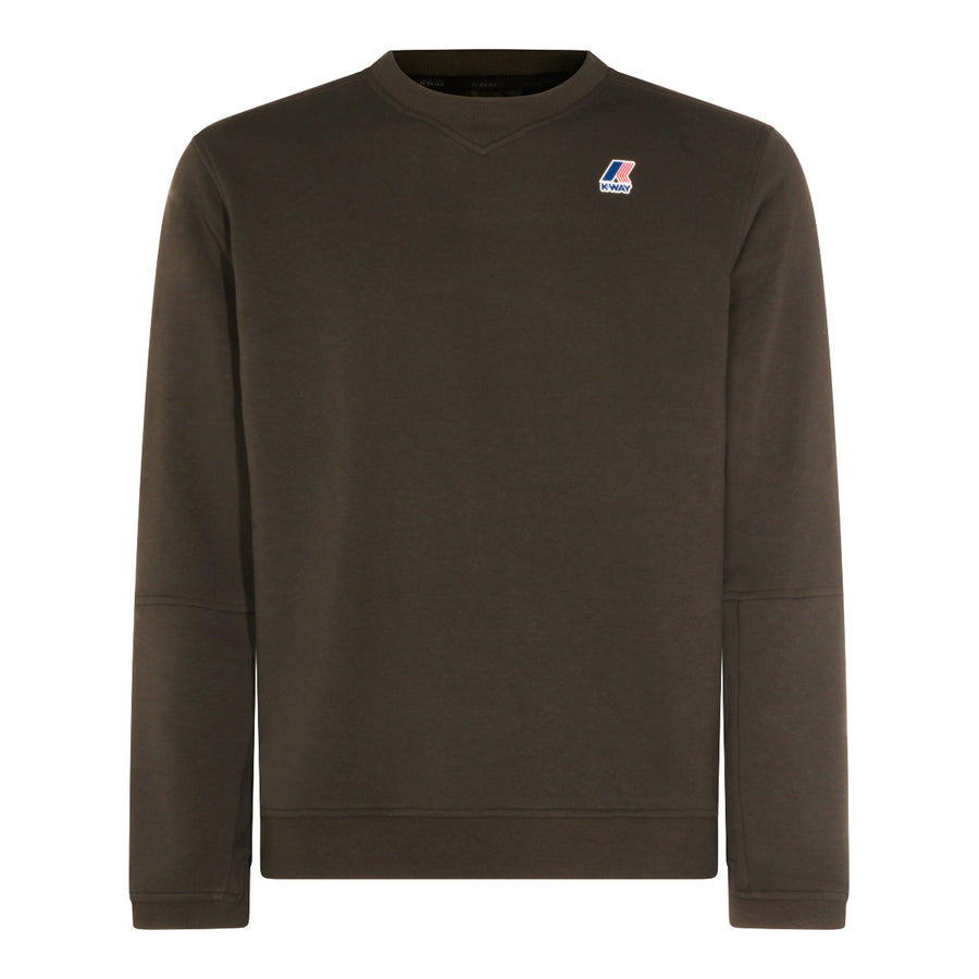 K-Way 86% Cotton sweater in brown
