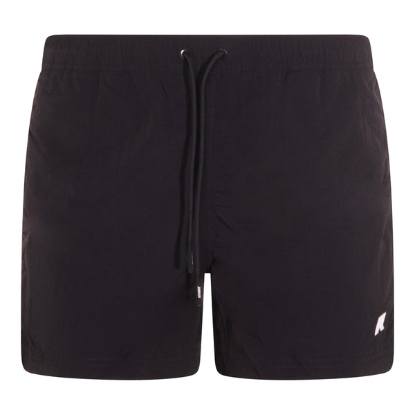 K-Way 100% Polyamide swim shorts in black