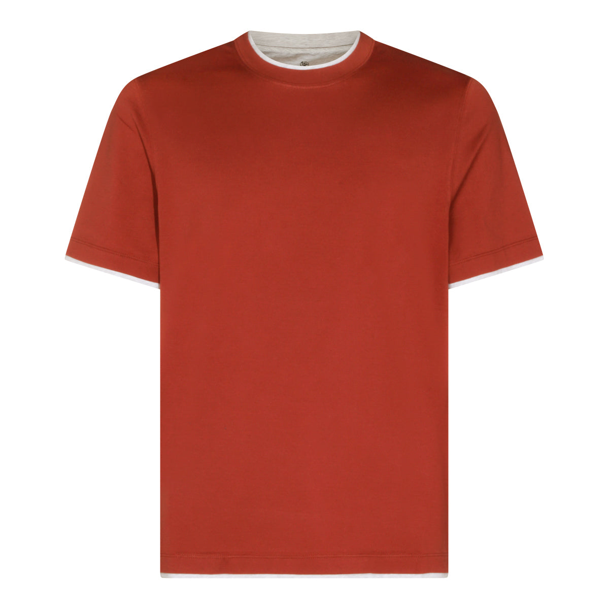 Brunello Cucinelli T-shirts and Polos Rust _100 % Co