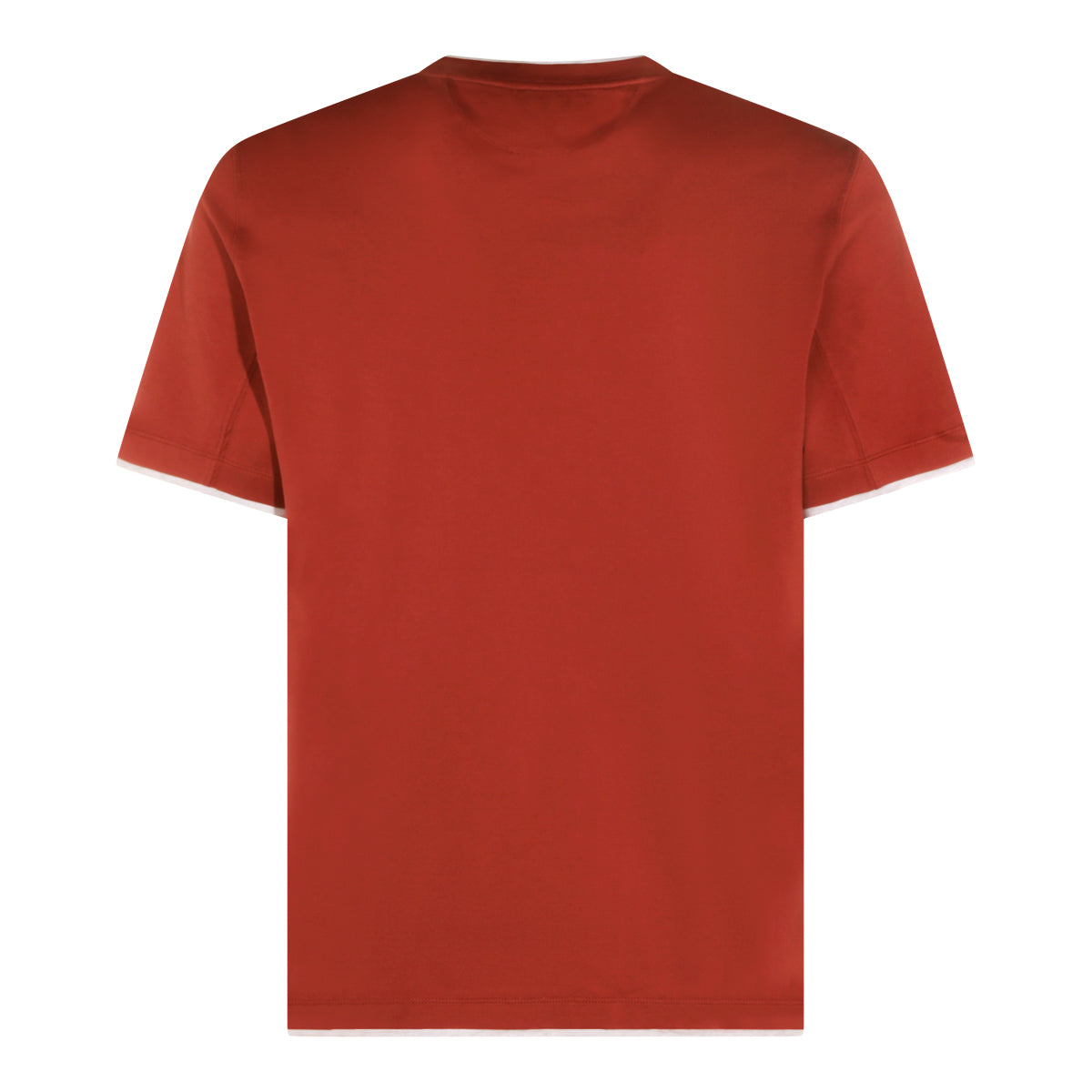 Brunello Cucinelli T-shirts and Polos Rust _100 % Co