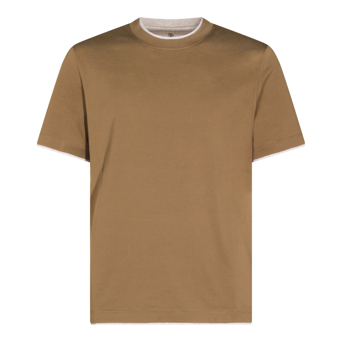 Brunello Cucinelli T-shirts and Polos Camel _100 % Co