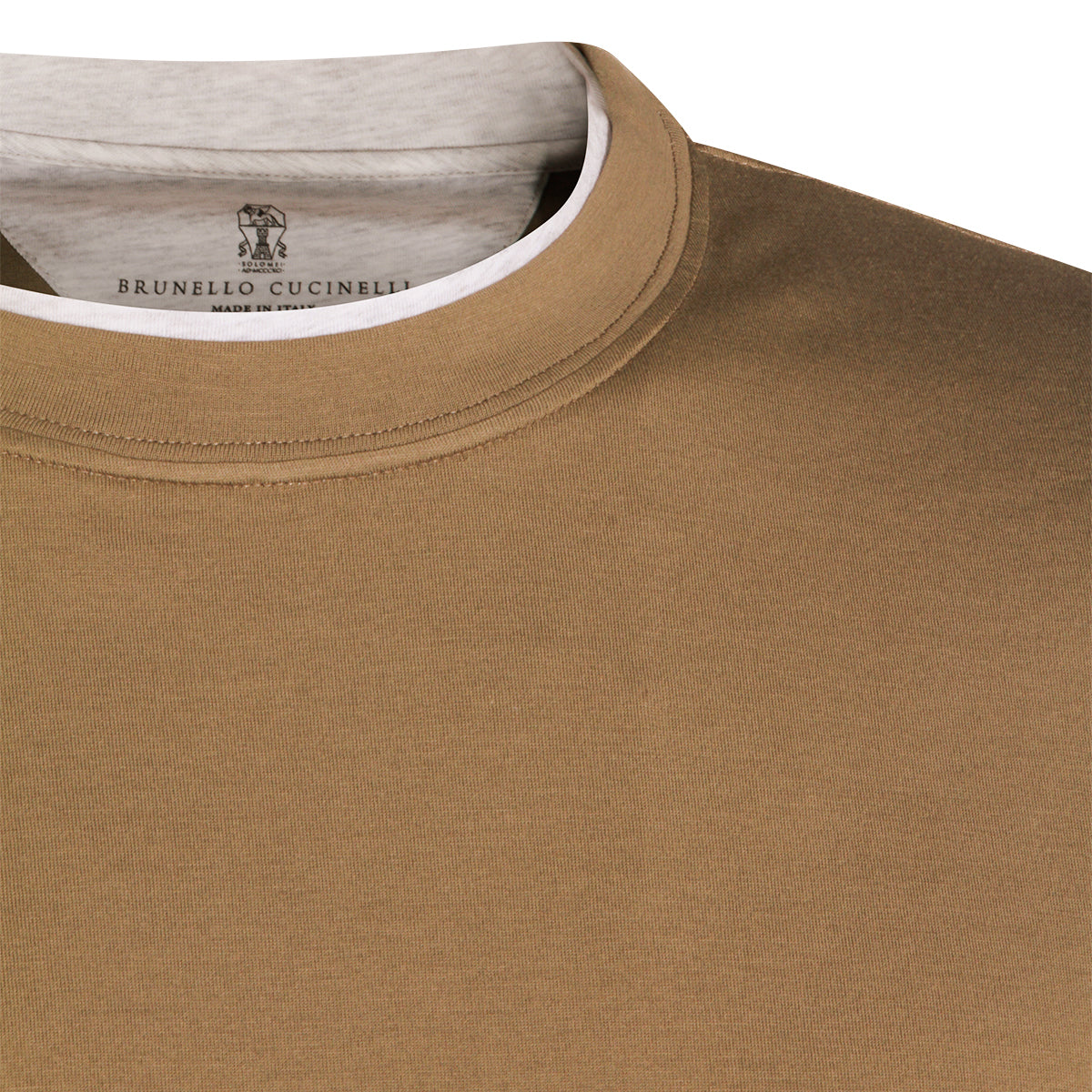 Brunello Cucinelli T-shirts and Polos Camel _100 % Co
