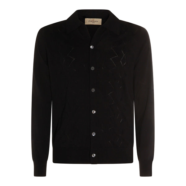 Piacenza Cashmere 55% Silk shirt in navy