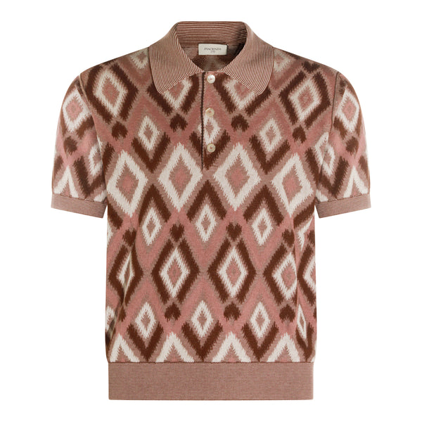 Piacenza Cashmere 55% Silk polo in rose
