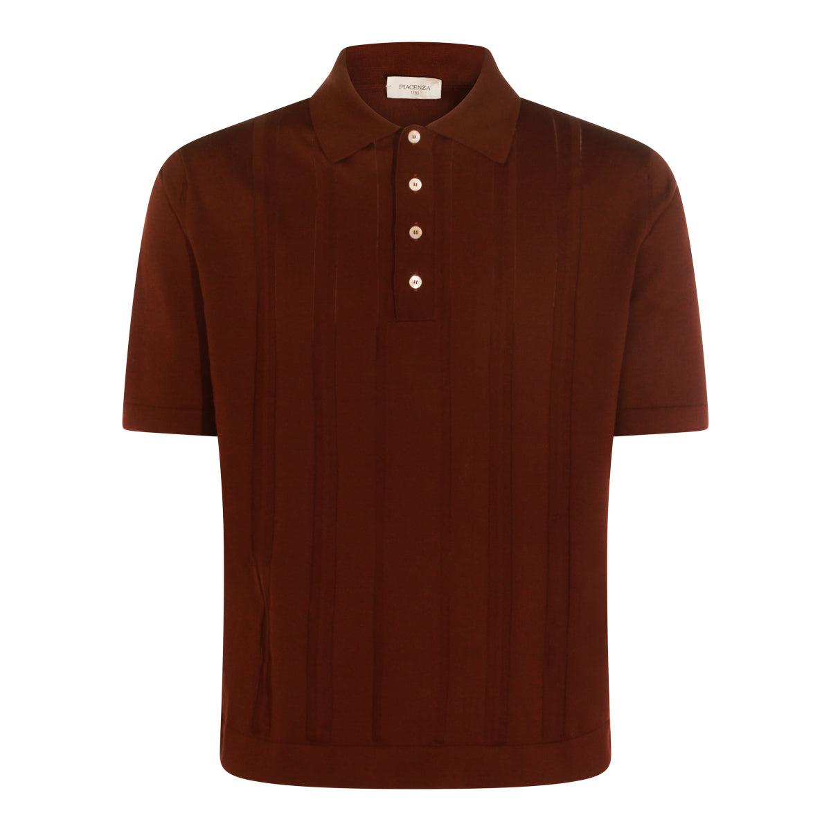 PIACENZA CASHMERE T-shirts and Polos Brown _100 % Co