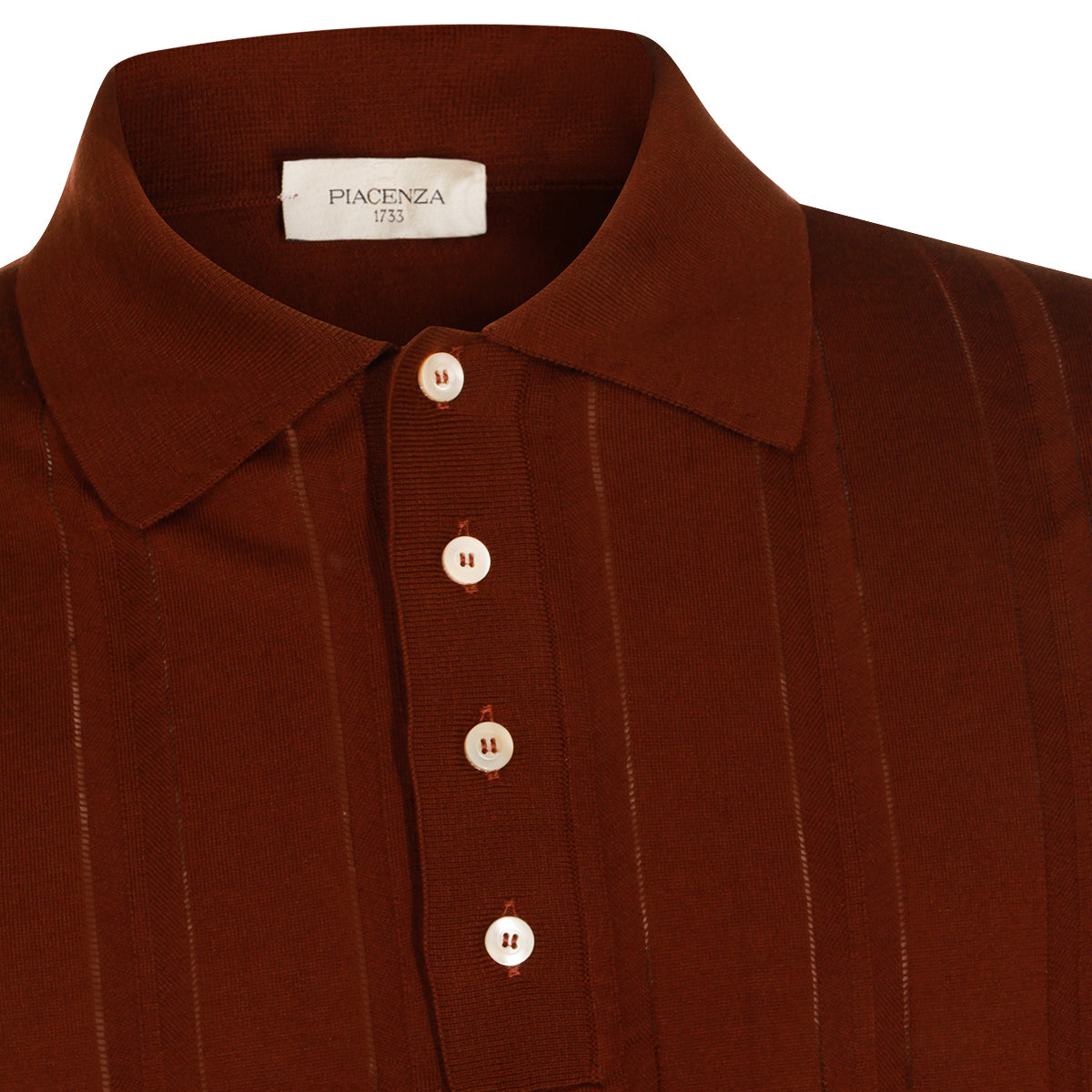 PIACENZA CASHMERE T-shirts and Polos Brown _100 % Co