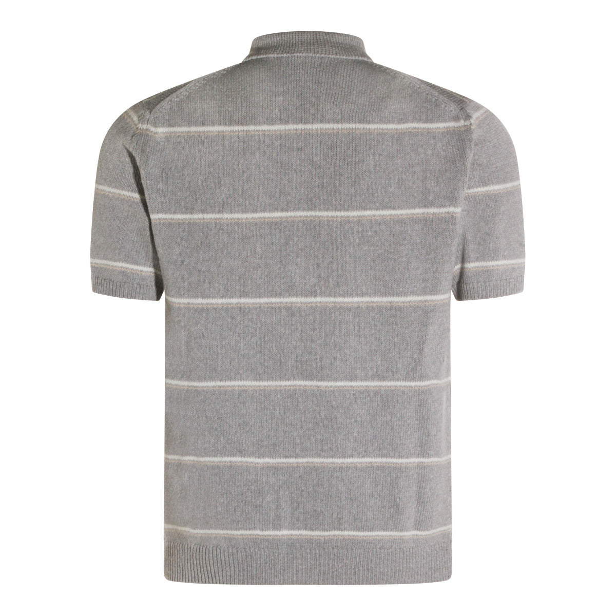 Eleventy T-shirts and Polos Grigio-sabbia-bianco Co Si