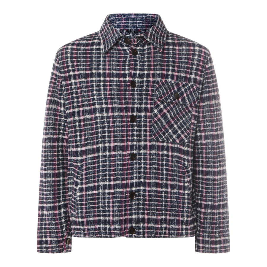 Etro 90% Cotton jacket in navy