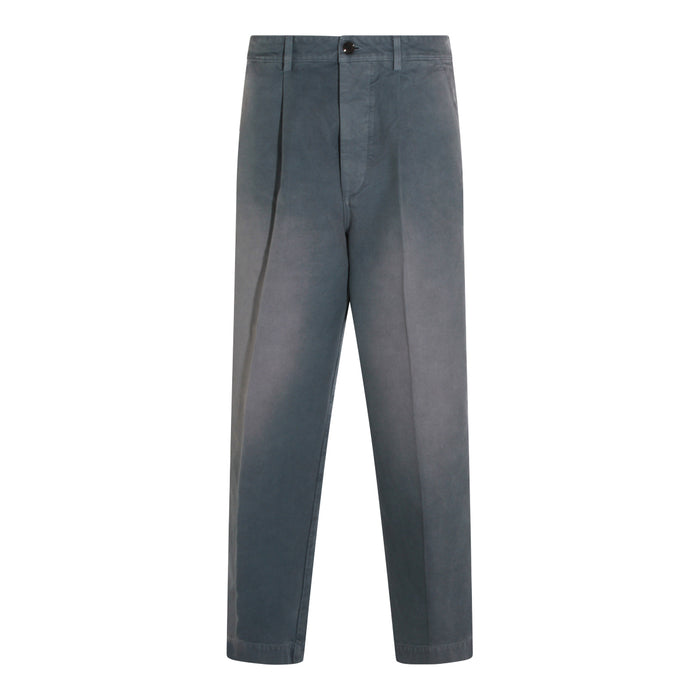 Marni Trousers Blue _100 % Co