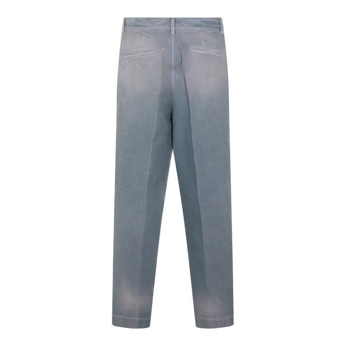 Marni Trousers Blue _100 % Co