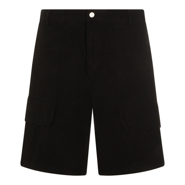 Arte Antwerp 100% Cotton cargo shorts in black