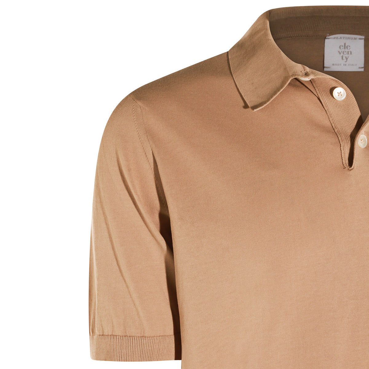 Eleventy T-shirts and Polos Camel _100 % Co