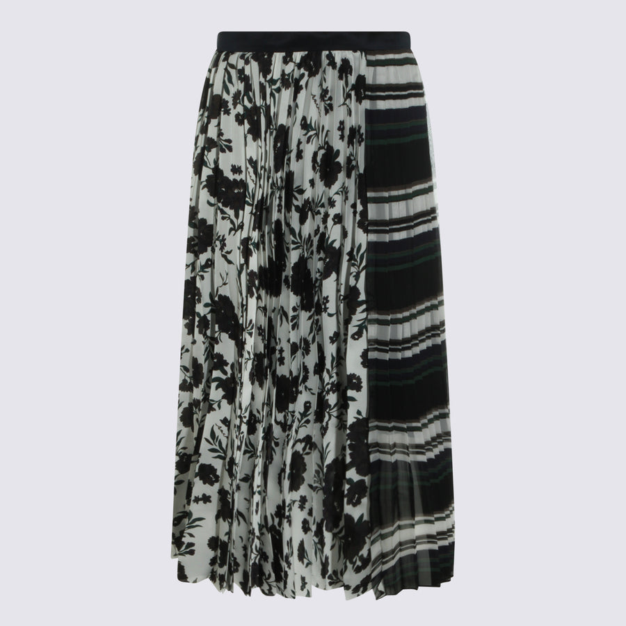 Sacai 100% Polyester skirt in white