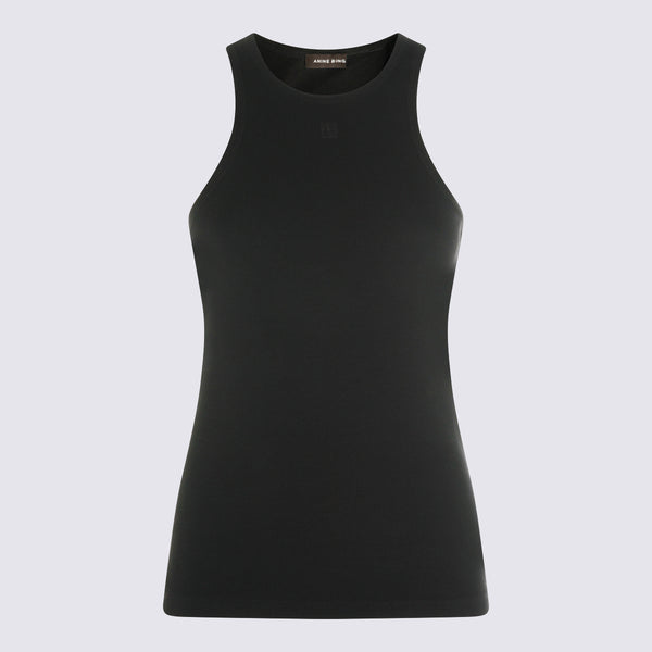 Anine Bing 97% Viscose tank top in black