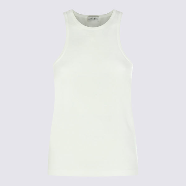 Anine Bing 97% Viscose tank top in white