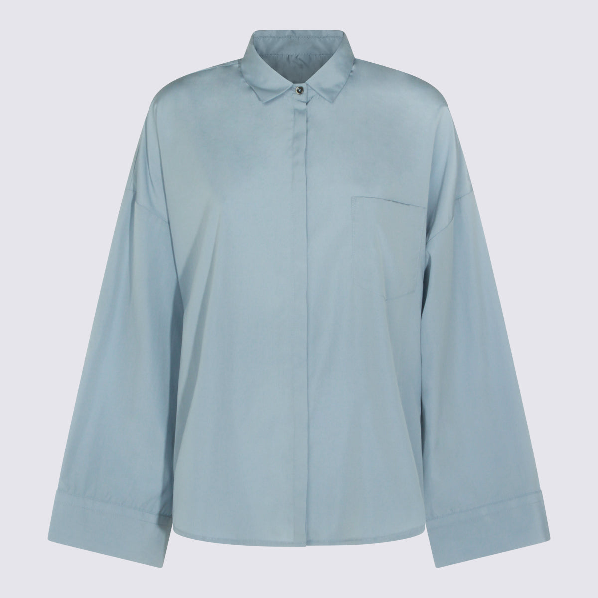 NINE IN THE MORNING Shirts Light Blue _100 % Co