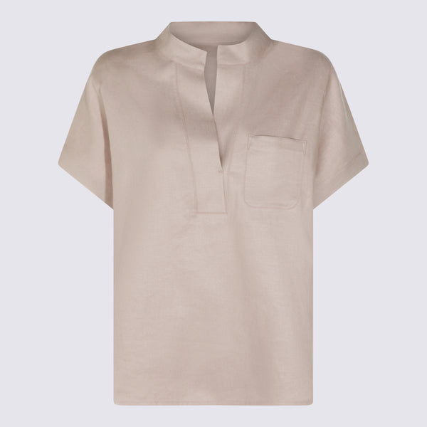 Nine In The Morning 100% Linen shirt in beige