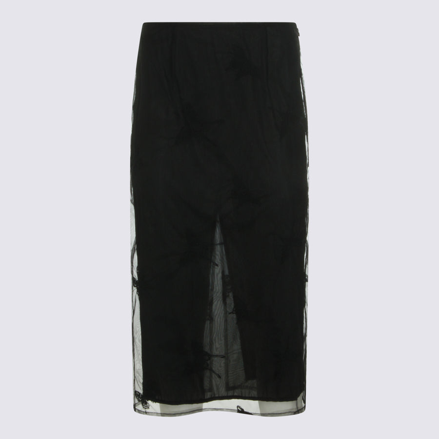 Blumarine 52% PA 48% PL skirt in black