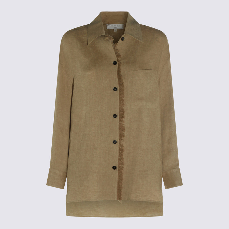 Antonelli Firenze 100% Linen shirt in beige