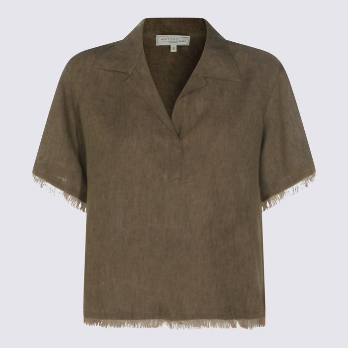Antonelli Firenze Shirts Khaki _li