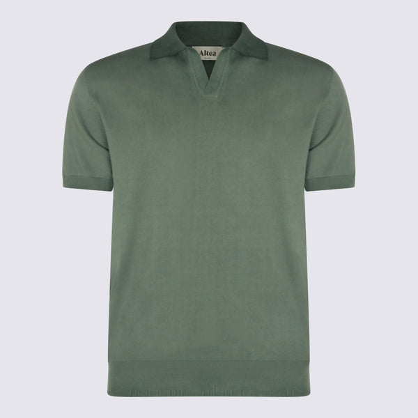 Altea 100% Cotton polo in green