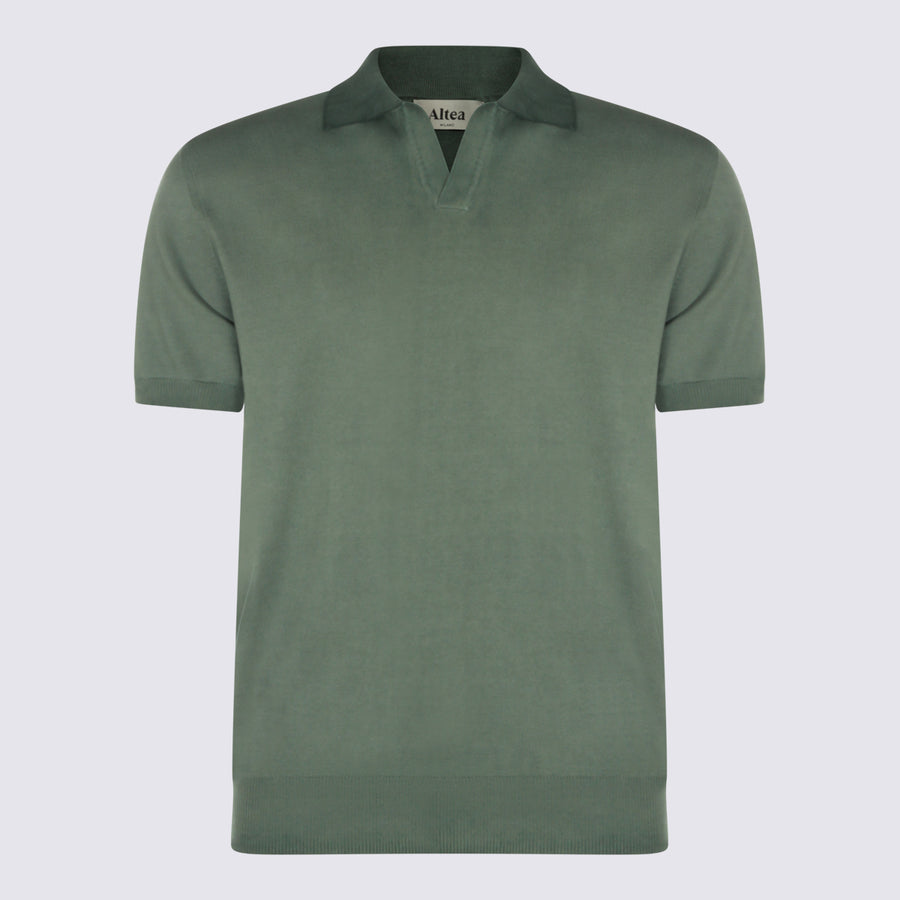 Altea 100% Cotton polo in green