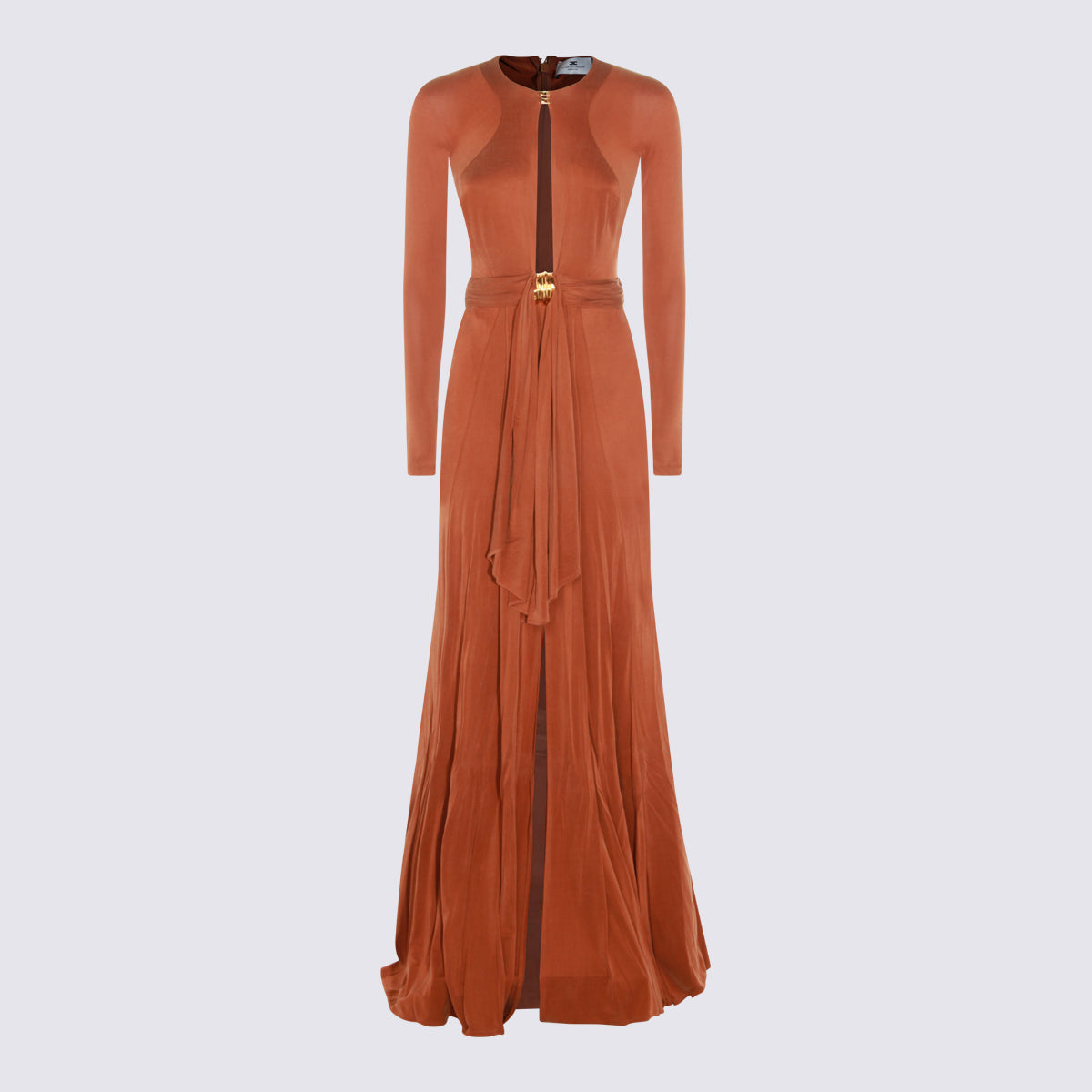 Elisabetta Franchi Dresses Leather Brown Cuea
