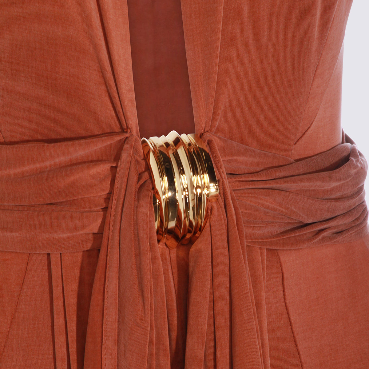 Elisabetta Franchi Dresses Leather Brown Cuea