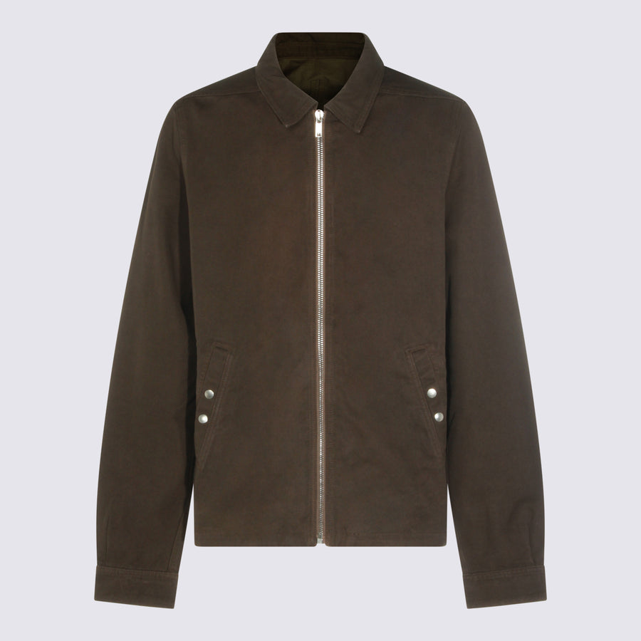 Rick Owens Drkshdw 100% Polyamide jacket in brown
