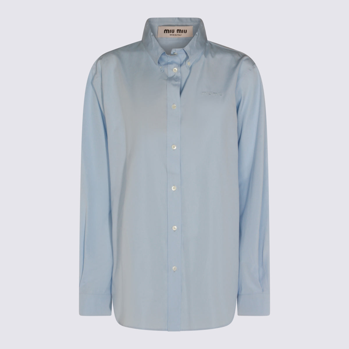 Miu Shirts Clear Blue _100 % Co