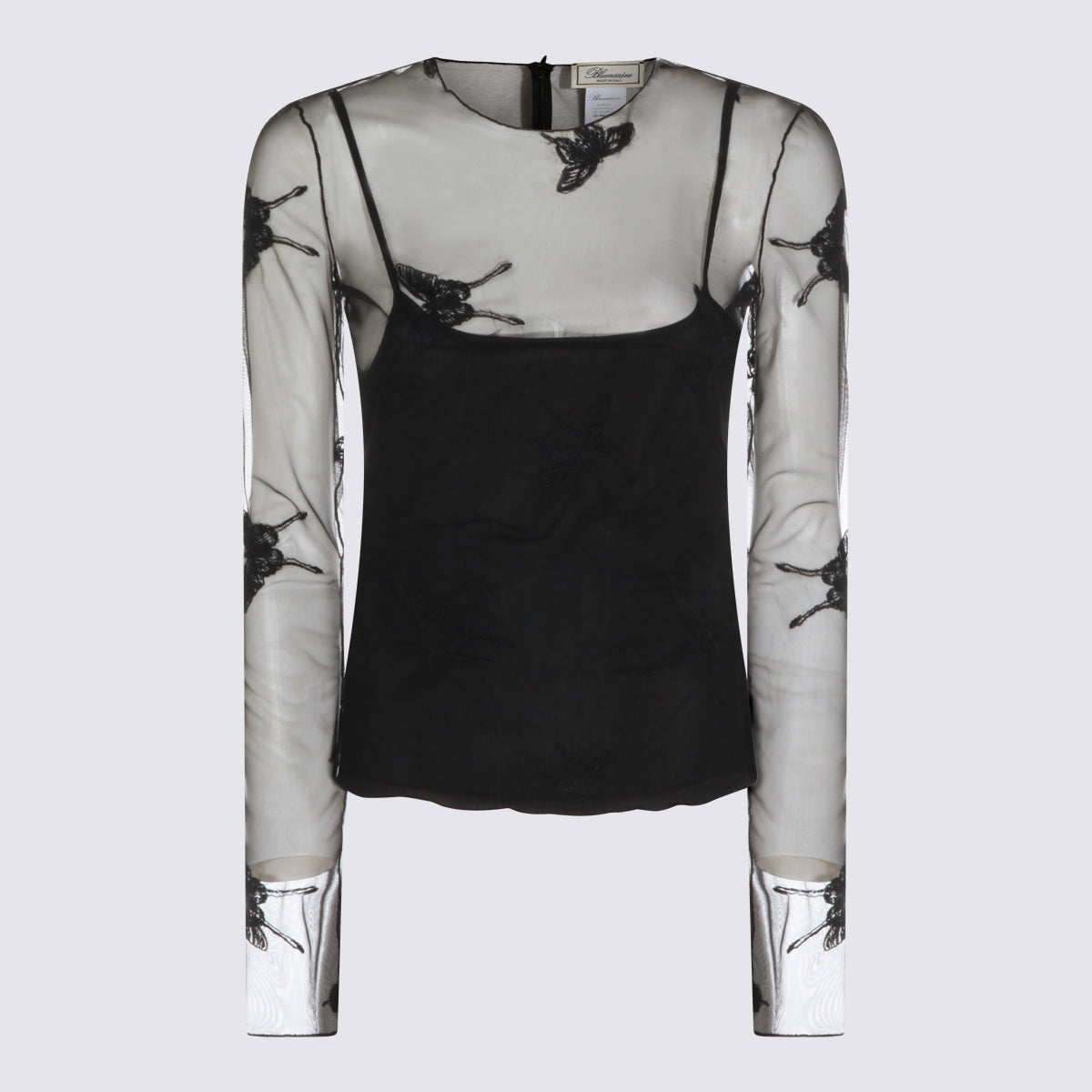 Blumarine Top Black _pa Pl