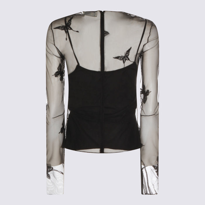 Blumarine Top Black _pa Pl