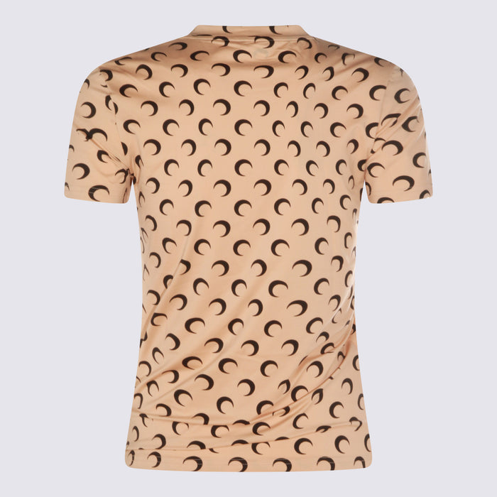 MARINE SERRE T-shirts and Polos Brown _pa Ea