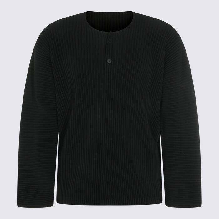 HOMME PLISSE ISSEY MIYAKE T-shirts and Polos Black _pl