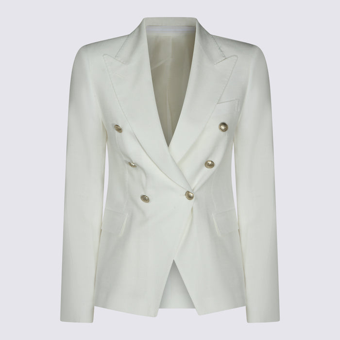 Tagliatore Jackets White Vi Pa Lyocell