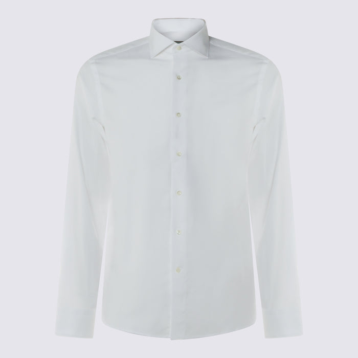 Canali Shirts White _100 % Co