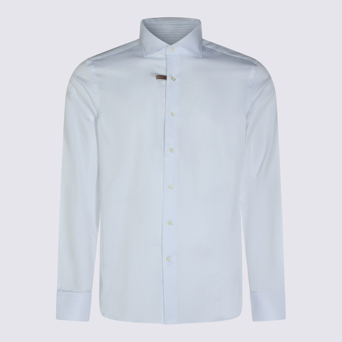 Canali Shirts White / Light Blue _100 % Co