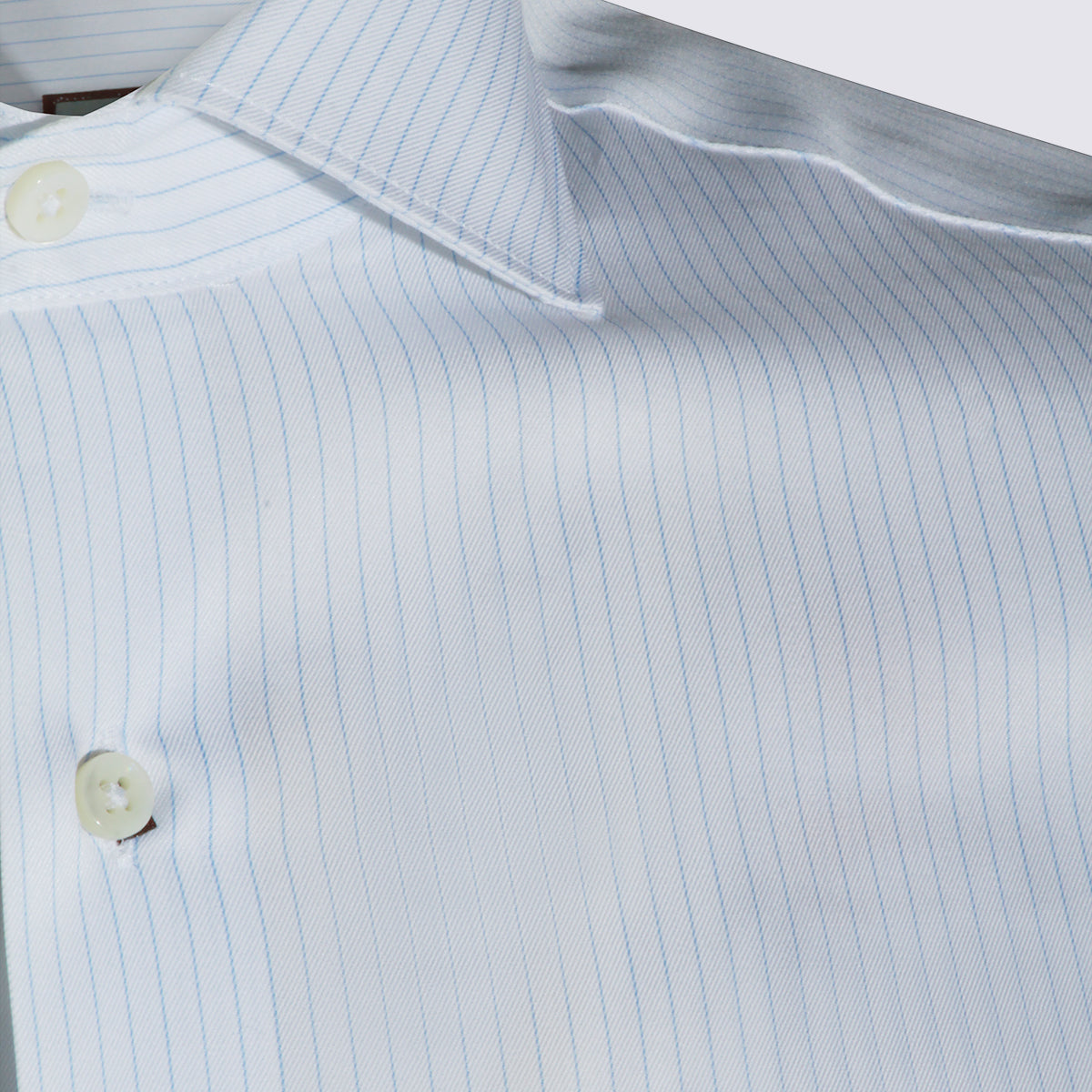 Canali Shirts White / Light Blue _100 % Co