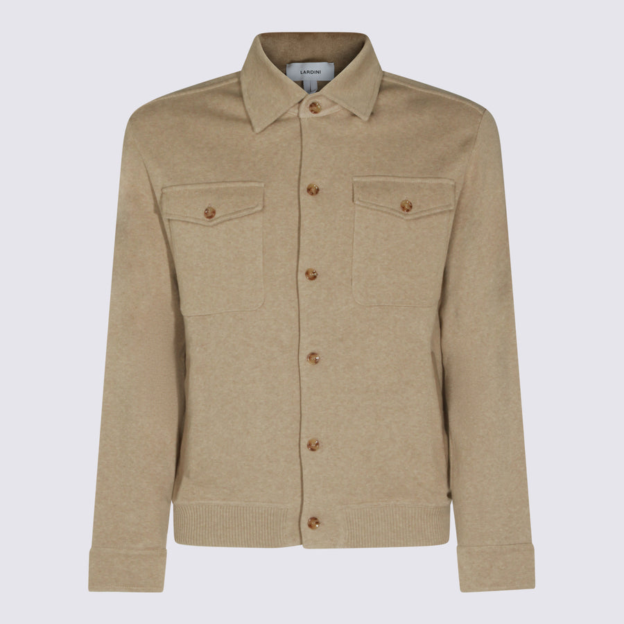 Lardini 100% Cotton jacket in beige