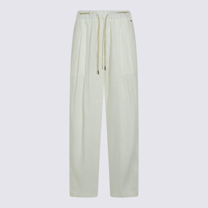 Herno Trousers White Vi Li