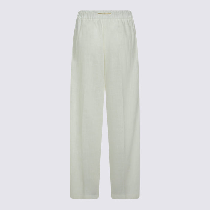Herno Trousers White Vi Li