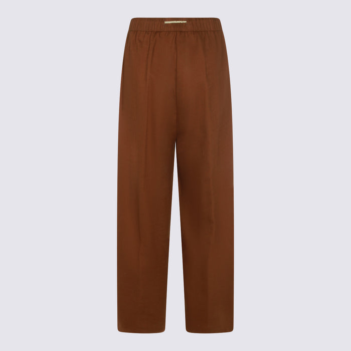 Herno Trousers Brown Vi Li