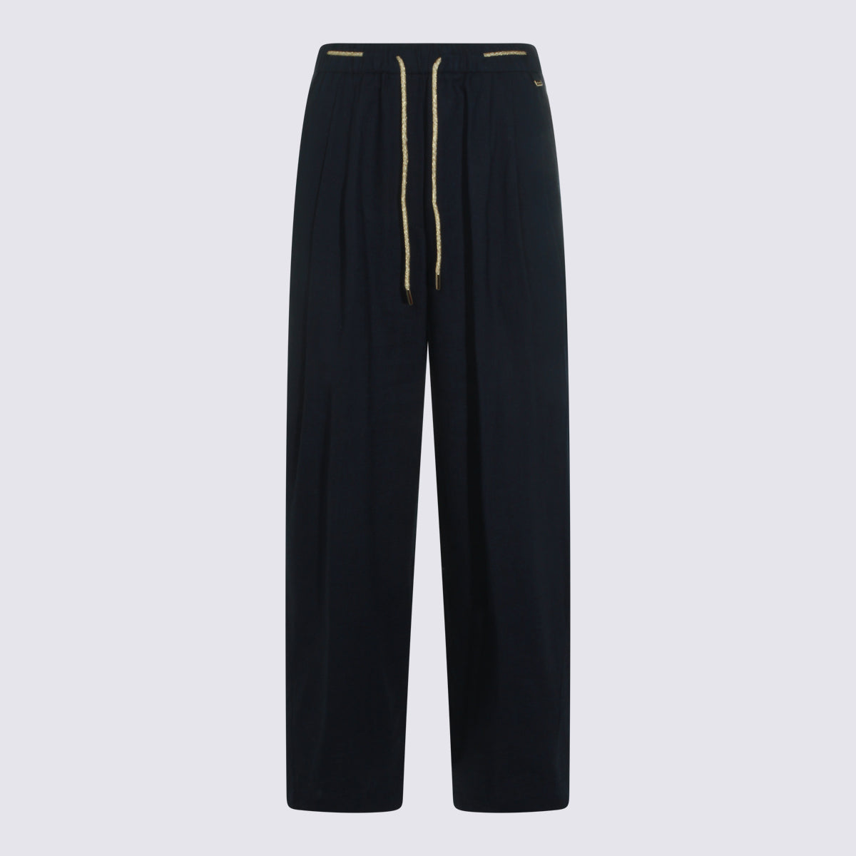 Herno Trousers Blue Vi Li