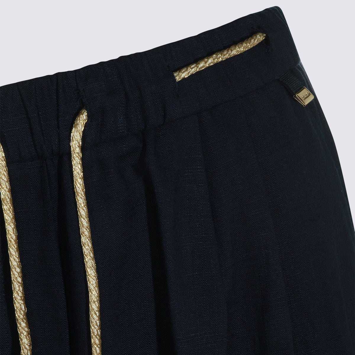 Herno Trousers Blue Vi Li