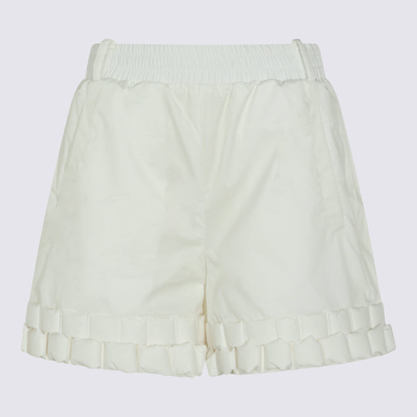 Raxxy 52% cotton shorts in white