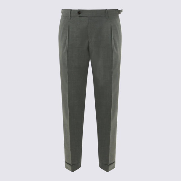 Berwich 97% Cotton trousers in gray