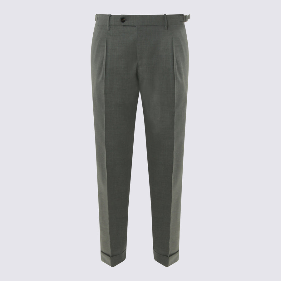 Berwich 97% Cotton trousers in gray