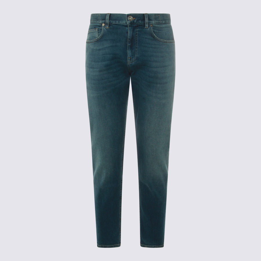 Eleventy 96% Viscose jeans in blue