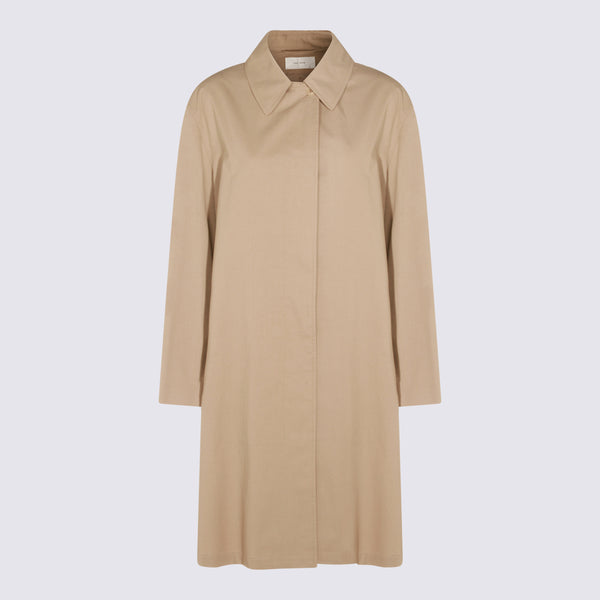 The Row 100% cotton coat in beige