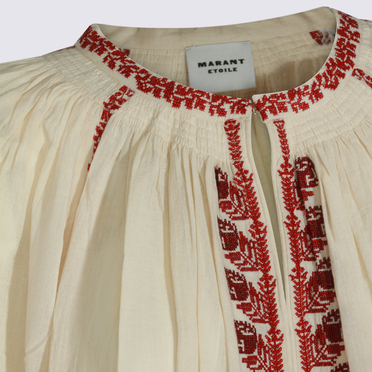 MARANT ETOILE Top Beige/red _vi